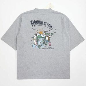 ●送料390円可能商品 ロゴス LOGOS アウトドア 新作 ビッグシルエット オーバーサイズ Tシャツ Lサイズ[SMSKLD147A-GRY-L]一 三 弐★QWER★の画像1