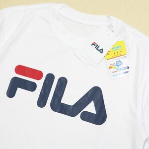 ●送料390円可能商品 フィラ FILA 新品 定番 メンズ COOL 冷感 UVCUT スポーツ 半袖 Tシャツ 白 XLサイズ [412359-WT-LL]一 三 参★QWER