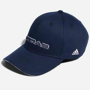 ★アディダス ゴルフ ADIDAS GOLF 新品 メンズ 快適 リニアロゴ コットン キャップ 帽子 CAP ぼうし 紺 57-60cm [HC3807-5760]七 ★QWERの画像1