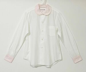 【美品】COMME des GARCONS GIRL（コムデギャルソンガール） バイカラー ロングスリーブ フェミニンブラウス