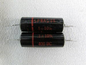 SPRAGUE スプラグ　コンデンサー　0.1μF 400V ×2　中古 長期保管品 