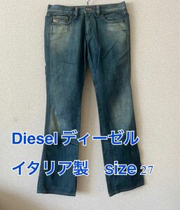 ☆ DISEL ☆ ディーゼル　デニム　パンツ　イタリア製　size 27 ジーンズ ダメージ加工