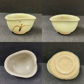 KF0604-15I ゆうパック着払い 唐津焼 古唐津堂 窯元：内山仙鶴 茶器 急須/湯呑み/湯冷まし 7点セット 木箱付き 煎茶道具 茶器の画像9