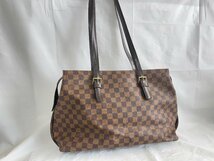 ST0604-48I　ゆうパック着払い　LOUIS VUITTON　ダミエ　チェルシー　トートバッグ　ショルダーバッグ　N51119/TH1010　ルイ・ヴィトン_画像1