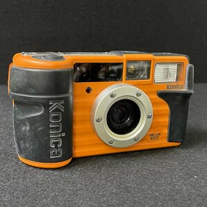KF0604-45I ゆうパック着払い Konica 現場監督 WB 35WB ECO  コンパクトカメラ コニカ オレンジ フィルムカメラ 光学機器の画像1