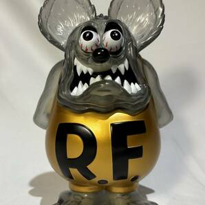 ラットフィンク★SECRETBASE Rat Fink X-Ray GOLD 蓄光（検 シークレットベース USA フィギュア ソフビ TOY アメコミ アメリカの画像2