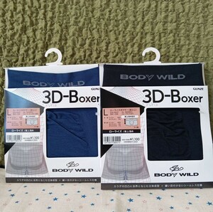 ボディー ワイルド BODY WILD ボクサーパンツ 2枚セット(メンズL)