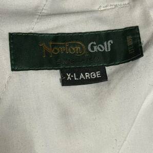 Norton GOLF ノートン ゴルフ パンツ 222NN1800 ドライ サイド ウエスト リブ カモ 総柄 ストレッチ パンツ ライトグレー XLの画像9