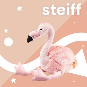 【新品】シュタイフ フラミンゴ 30cm ファーストトイ ぬいぐるみ 出産祝い steiff 人形 こどもの日 誕生日プレゼント