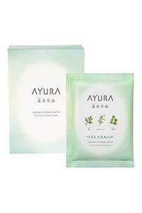 アユーラ (AYURA) 蓬香草湯α 40g×8包 ＜ 浴用化粧料 ＞ 植物エキスと保湿成分に やさしく包まれて なめらかな肌に整えるバスパウダー