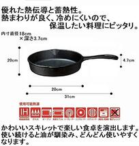 イシガキ スキレット フライパン 片手 鉄鋳物 18cm_画像2