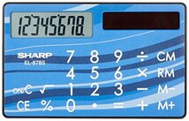 シャープ 電卓 EL-878S-X カード・クレジットカードタイプ_画像2