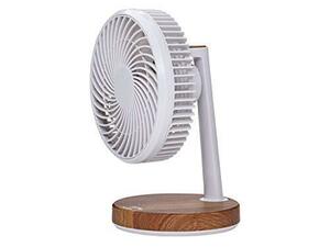  Koizumi small size desk electric fan USB power supply type wood grain natural Brown KLF-1395/MY