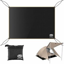 GOGlamping グランドシート テントシート ツーリングドームテント用四角テントシート レジャーシート 防水 軽量420D コンパクト ヘ_画像1