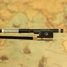 VINGOBOWカーボンファイバー・バイオリン弓Carbon Fiber Violin Bow 4/4サイズ 天然の黒い馬毛で明るい音確かな品質_画像2