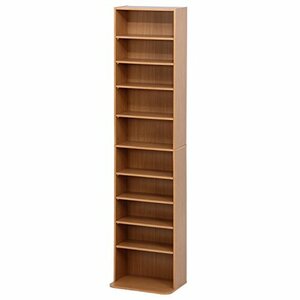  un- two trade open rack CD rack width 42× height 180cm natural high capacity 97554