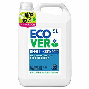 洗濯洗剤 肌に優しい ecover エコベール 詰め替え 液体 ラベンダー&ユーカリの香り 5000ml 海外 業務用 赤ちゃん laundry 日