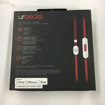 新品未使用 未開封 ur beats by Dr. Dre カナル型 イヤホン レッド ホワイト B0547 ビーツ イヤフォン_画像5