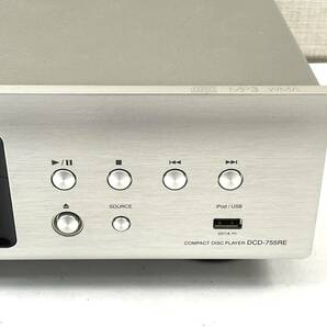 DENON CDプレーヤー DCD-755RE リモコン/説明書付き デノン 24D 北TO2の画像5