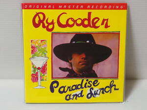 【MFSL紙ジャケット高音質盤SACD】RY COODER ライ・クーダー / PARADISE AND LUNCH ハイブリッド （Mobile Fidelity製）
