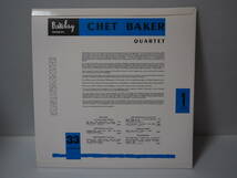 綺麗【Barclay LP】CHET BAKER チェット・ベイカー / Quartet 1 (LP/180g) （SAM RECORDS(FRANCE)製 型番：S-4009）_画像2