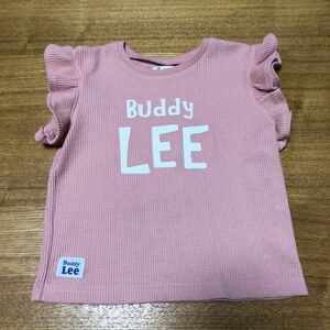 BuddyLEE バディリー　100cm Tシャツ　フリル　カットソー　ピンク　サーモンピンク　美品