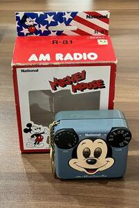 National ナショナル ミッキーマウス ラジオ R-81 3DCQA34453 ディズニー ヴィンテージ 