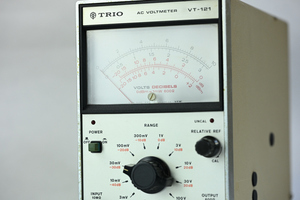 . old bird machinery [ TRIO / VT-121 AC voltmeter ] millimeter bolt / Trio 