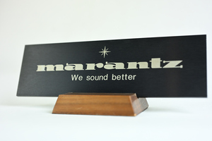 . old bird audio [ MARANTZ metal * plate ] emblem / objet d'art / Marantz 