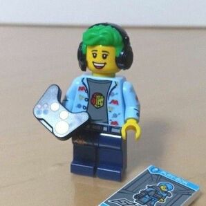 レゴ　ゲーマーミニフィグ【LEGO正規品使用・アレンジ】新品同様　#ゲームコントローラー　ヘッドホン