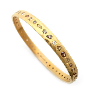 [ green shop pawnshop ] maru com betsu(MALCOLM BETTS) multicolor diamond bangle 4.44ct[ used ]