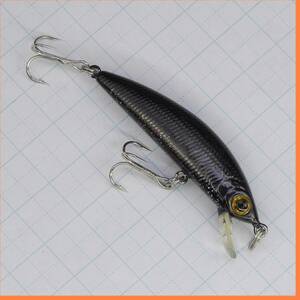 bラッキークラフト ハンプバックミノー 50F グラファイトブラック ■H100 Humpback Minnow LUCKYCRAFT