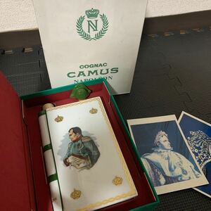 CAMUS カミュ NAPOLEON ナポレオン COGNAC コニャック porcelain book 陶器ボトル ブック 古酒 ブランデー 未開栓品 IH10276h