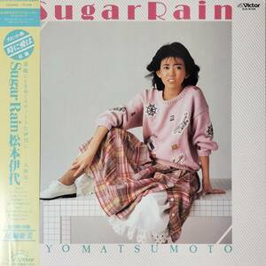 46634★盤未使用に近い 松本伊代 / SUGAR RAIN ※帯付き