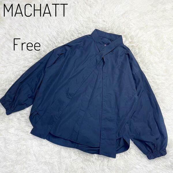 MACHATT マチャット　ボウタイブラウス ネイビー　完売品　Free