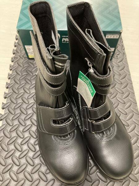 27.5cm ミドリ安全靴PCF235N 静電 ブラック ブーツ