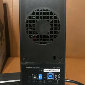 【中古美品・動作確認済】 Logitec（ロジテック） ガチャベイ 2Bay ハードディスクケース LHR-2BRHU3 RAID 録画用 NAS用の画像4