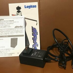 【中古美品・動作確認済】 Logitec（ロジテック） ガチャベイ 2Bay ハードディスクケース LHR-2BRHU3 RAID 録画用 NAS用の画像5