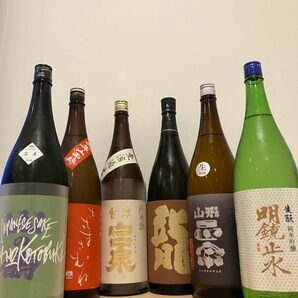 黒龍　写楽　宮泉　山の壽　明鏡止水　山形正宗　笹正宗　 日本酒飲み比べ