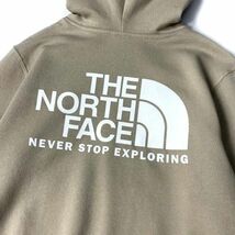 1円～!売切!【正規新品】THE NORTH FACE◆THROWBACK HOODIE パーカー US限定 バックプリント 裏起毛 男女兼用(S)ベージュ 181130-5-c_画像4