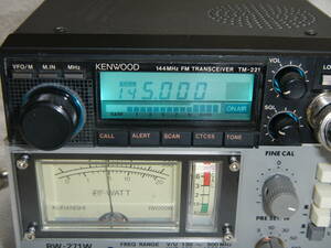 KENWOOD 144MHz・FMトランシバー TM-221 ジャンクです 