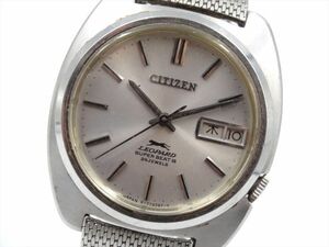 17917 CITIZEN シチズン 稼動品 4-770170-K レオパード スーパービート8 デイデイト シルバー字盤 メンズ 時計 AT ケース37mm