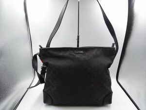 14212Ah GUCCI グッチ 308930 シェリーライン GGキャンバス ショルダーバッグ W37×H29×D10cm