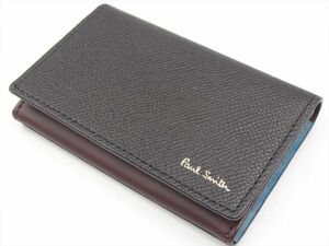 16562d Paul Smith ポールスミス レザー 名刺入れ マルチカラー 新品未使用品 PSC413