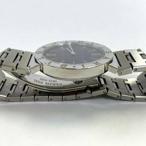 【 BVLGARI 】 ブルガリ BB33SS メンズ クォーツ 黒文字盤 腕時計 ■ 中古美品の画像5