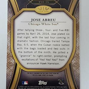 TOPPS 2015 JOSE ABREU JERSEY ジャージカードの画像2