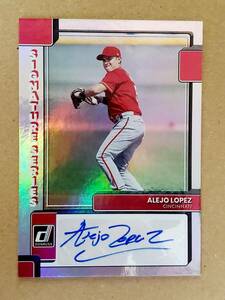 PANINI 2022 DONRUSS ALEJO LOPEZ 直筆サインカード