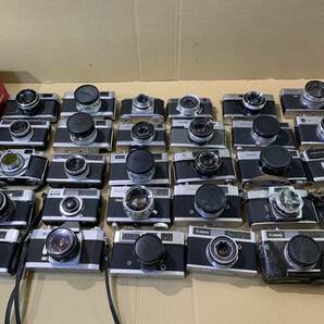 【31個】Canon/MINOLTA/KONICA/FUJICA/YASHICA/OLYMPUS/他 大量 レンジファインダーカメラ まとめて ジャンク セット まとめ (533)の画像1