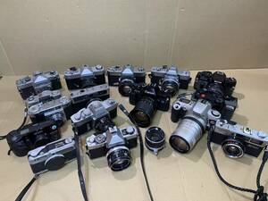 Canon/MINOLTA/OLYMPUS/Yashica/RICOH/FUJICA/MIRANDA/フィルムカメラ レンズ 大量 動作未確認 まとめて ジャンク セット まとめ (566)