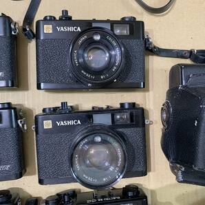 【11個】ヤシカ YASHICA ELECTRO 35 MC ×4個/CC ×5個/CCN WIDE ×2個/大量 カメラ 動作未確認 まとめて ジャンク セット まとめ (569)の画像4